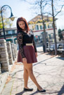 High School Senior Photos of Angely at Mill Pond Park in Menomonee Falls