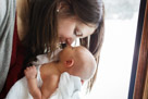 In home newborn portrait photography in Waukesha, WI
