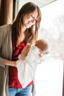 In home newborn portrait photography in Waukesha, WI