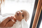 In home newborn portrait photography in Waukesha, WI