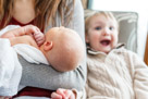 In home newborn portrait photography in Waukesha, WI