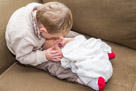 In home newborn portrait photography in Waukesha, WI