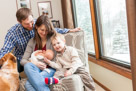 In home newborn portrait photography in Waukesha, WI