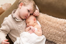 In home newborn portrait photography in Waukesha, WI