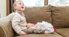 In home newborn portrait photography in Waukesha, WI