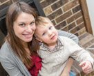 In home newborn portrait photography in Waukesha, WI