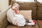 In home newborn portrait photography in Waukesha, WI