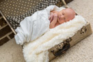 In home newborn portrait photography in Waukesha, WI
