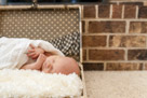 In home newborn portrait photography in Waukesha, WI