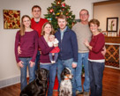 Family Portrait Christmas Photography in Brown Deer, WI